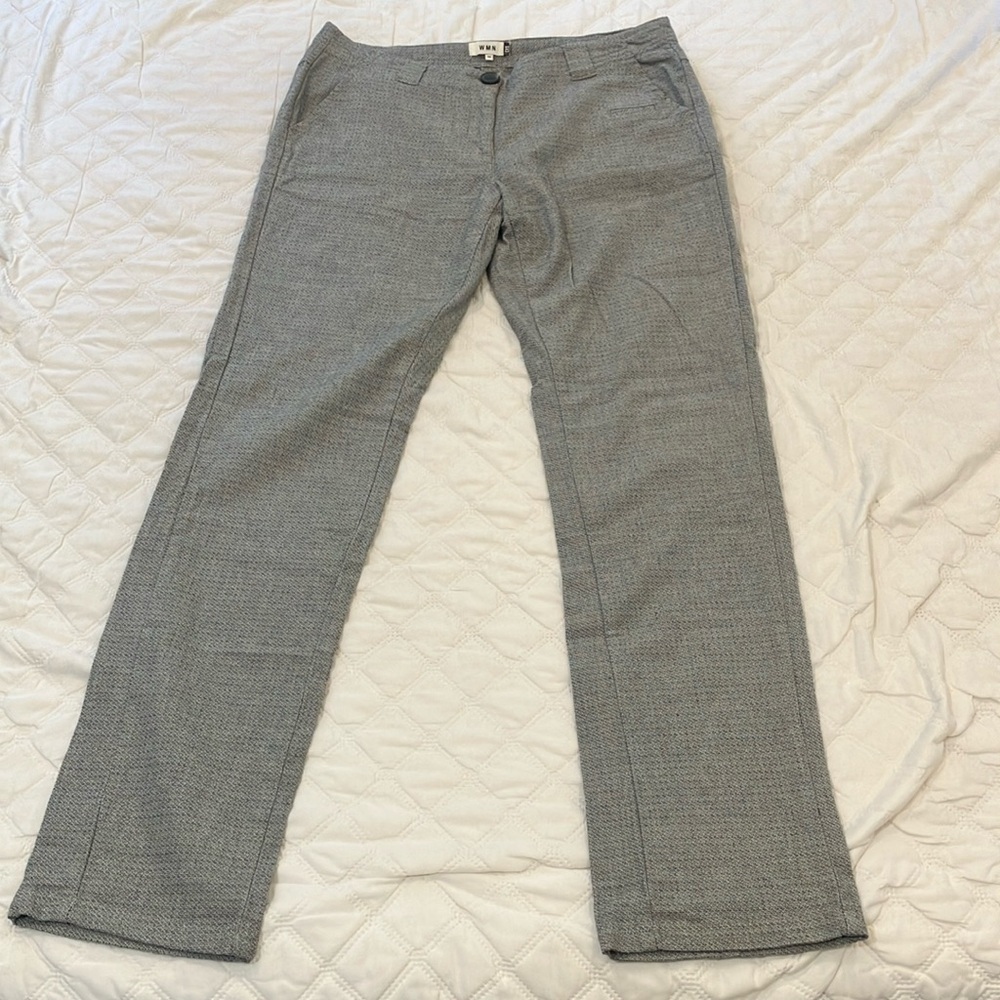 CKS Women’s W32L32.25” tweed like Gray cotton blend Trousers - Picture 7 of 16